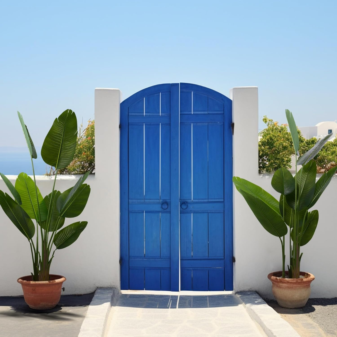 Изкуствено растение – Стрелка с големи листа, височина 110 см