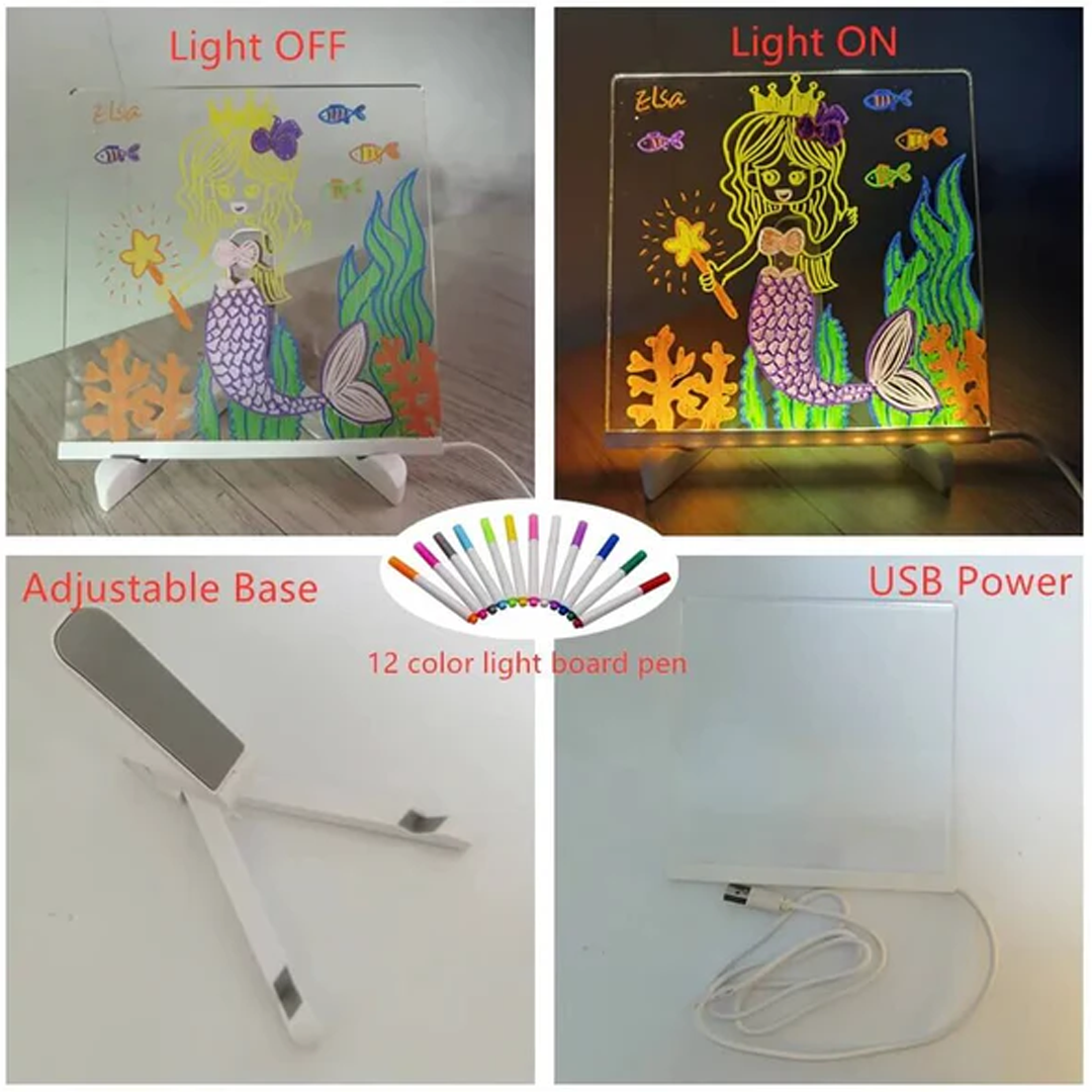 LED табло за бележки в цвят