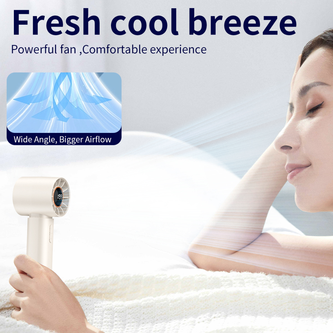 Преносим турбо вентилатор с LED дисплей