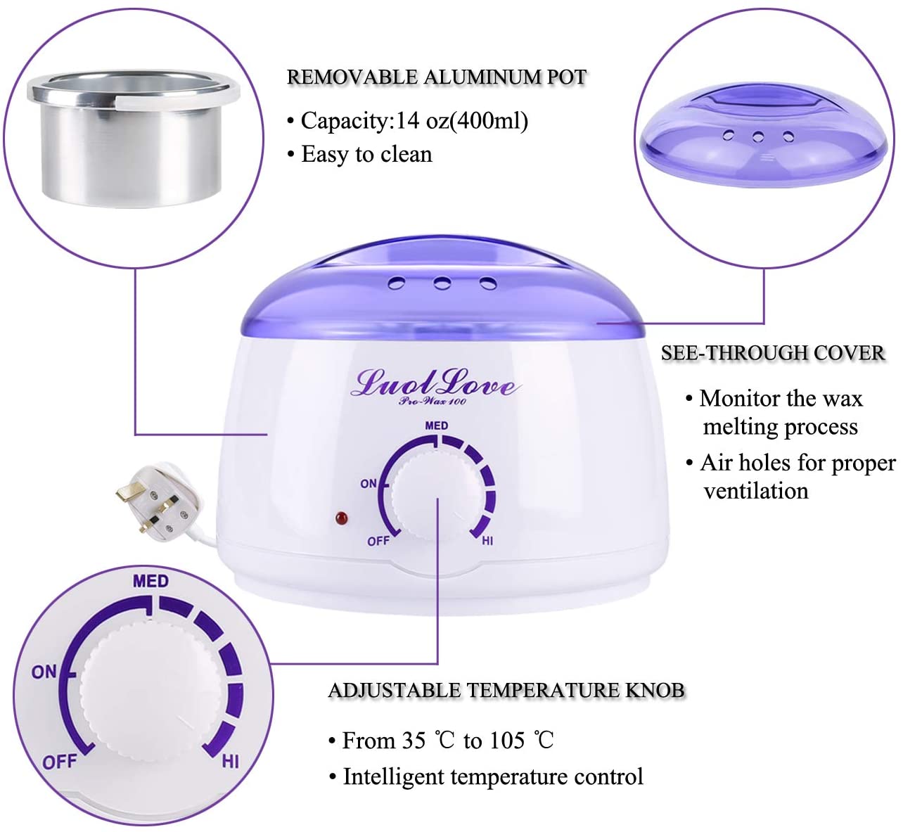 Нагревател за восък Pot-Wax100
