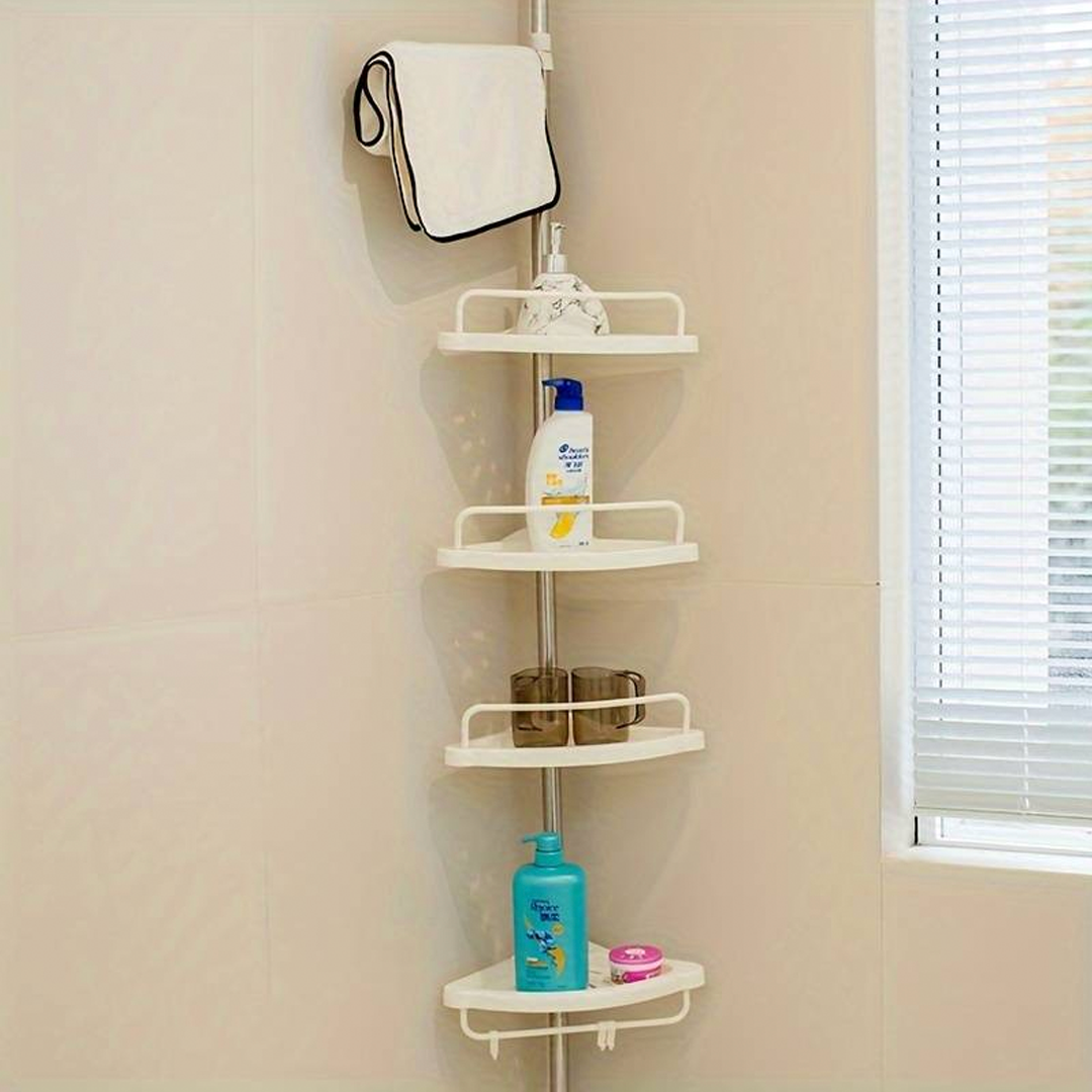 Ъглова етажерка за тоалетна