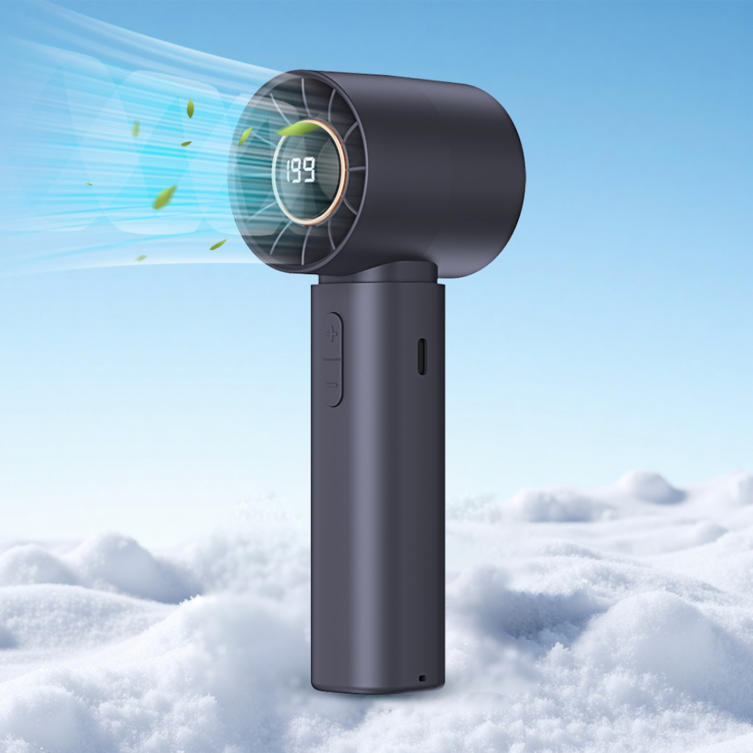 Преносим турбо вентилатор с LED дисплей