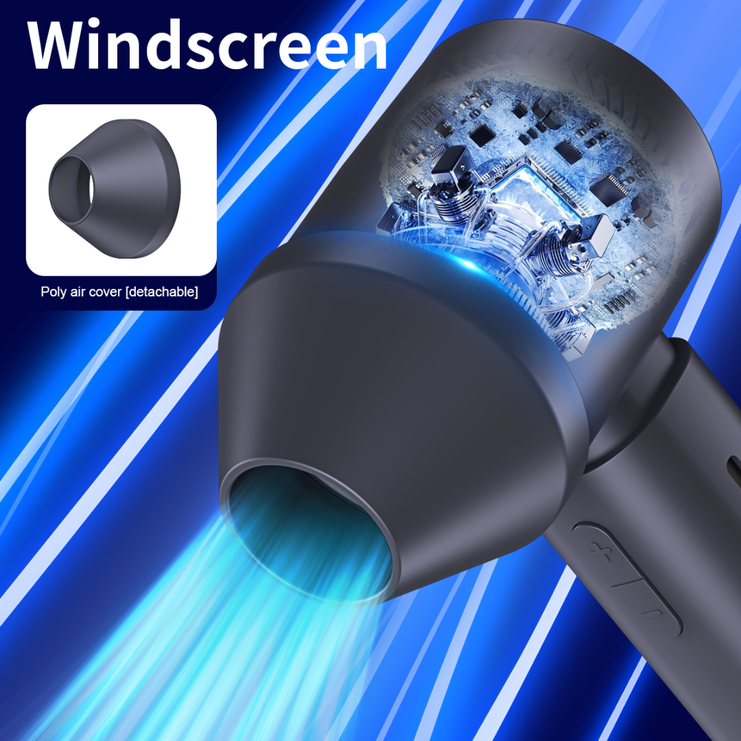 Преносим турбо вентилатор с LED дисплей