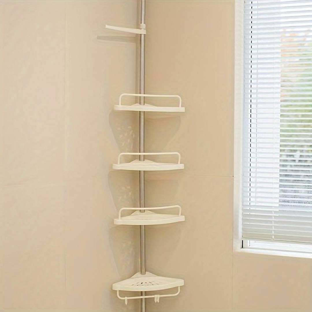 Ъглова етажерка за тоалетна