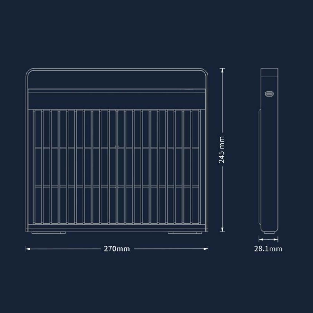Премиум UV лампа за комари – акумулаторна, тиха и преносима