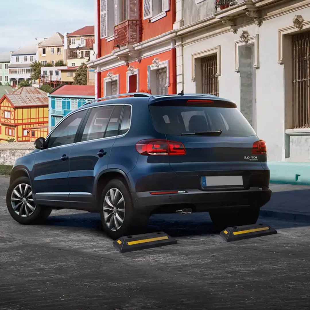 Блокер за каучукови колела с светлоотразителни ленти