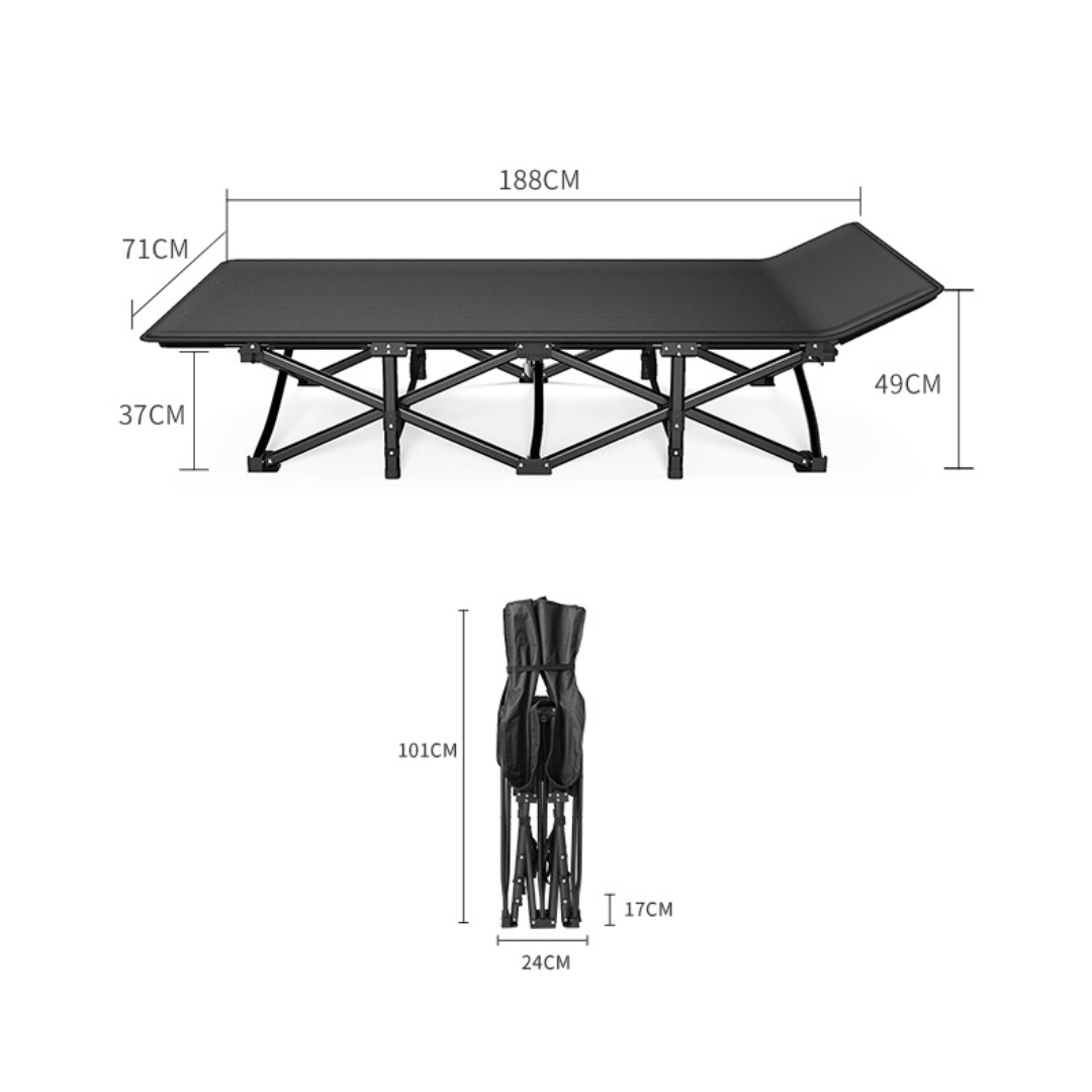 Сгъваемо лагерно легло с матрак