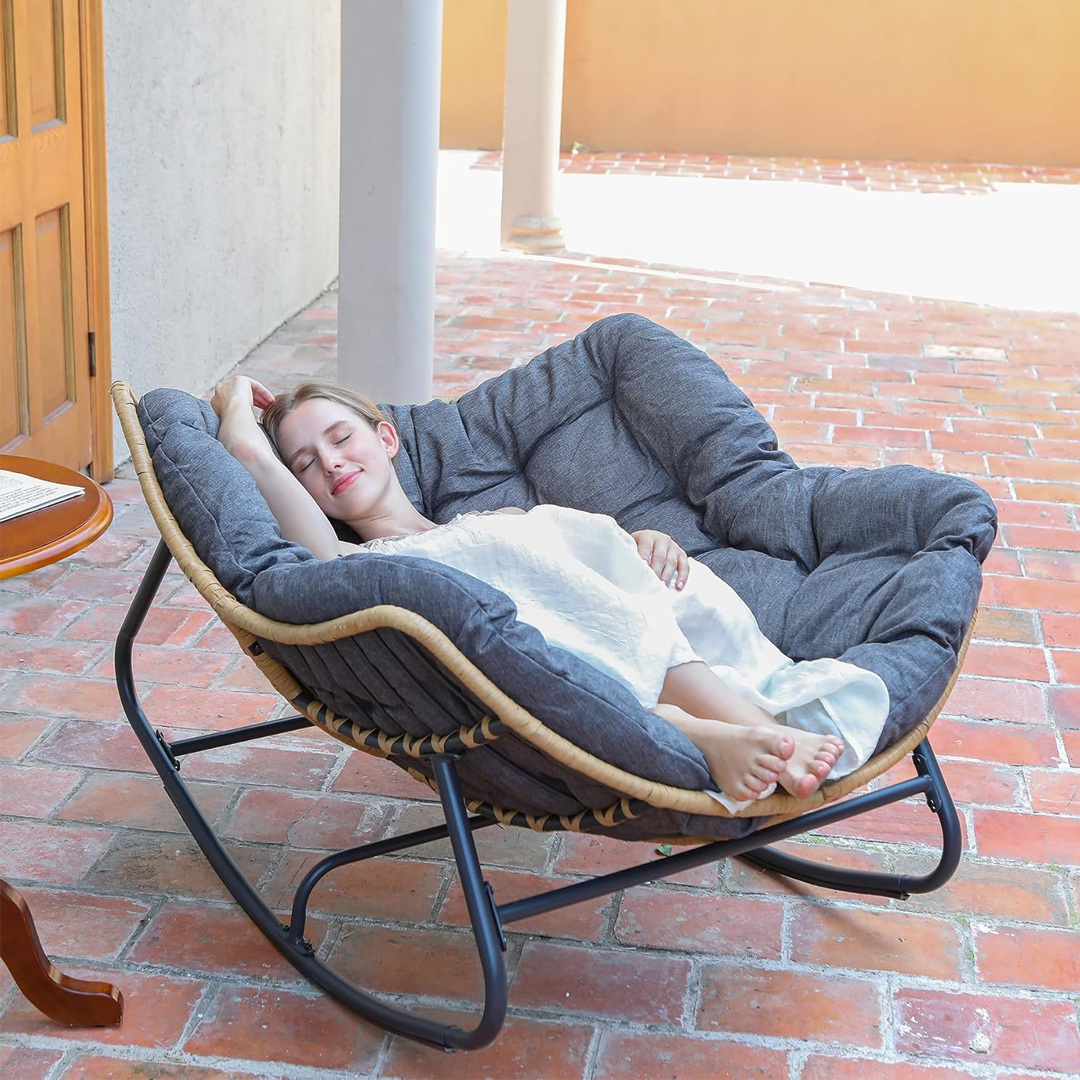 XXL Северно люлеещо се кресло