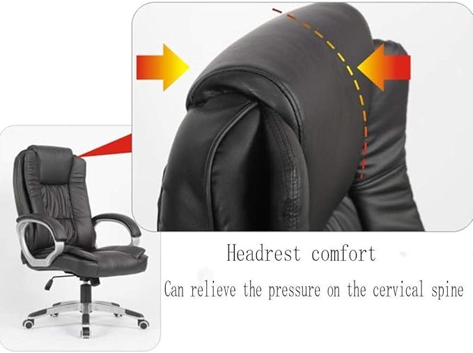 Ергономичен офис стол от изкуствена кожа