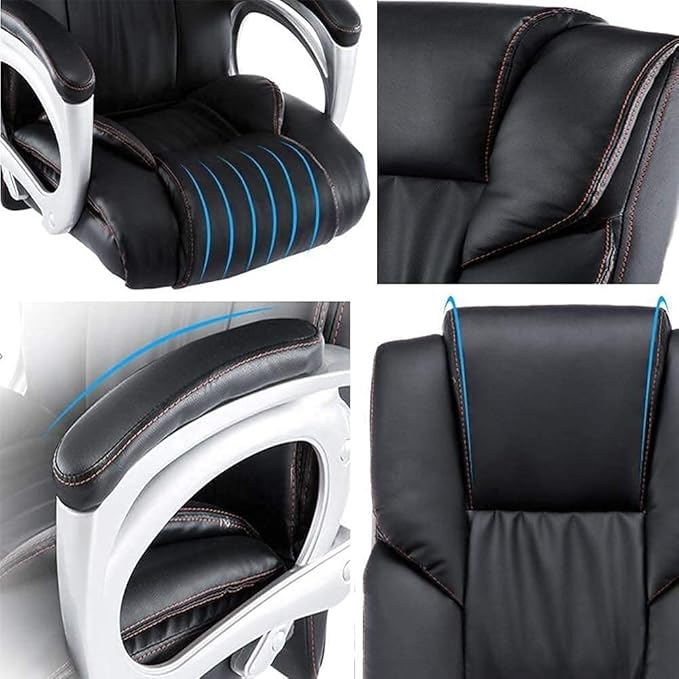 Ергономичен офис стол от изкуствена кожа