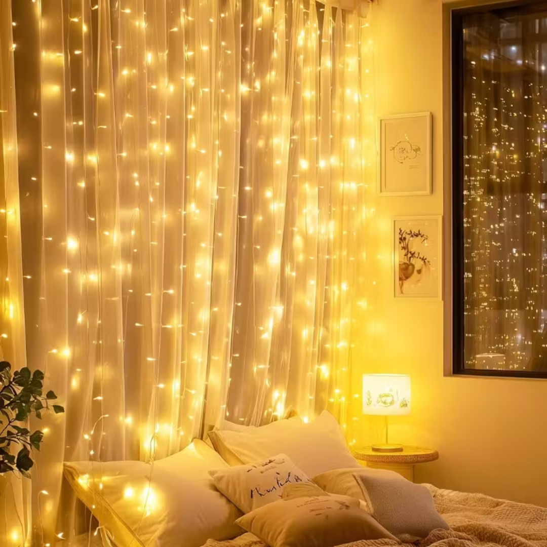 Премиум коледна LED завеса – 3 × 2 m
