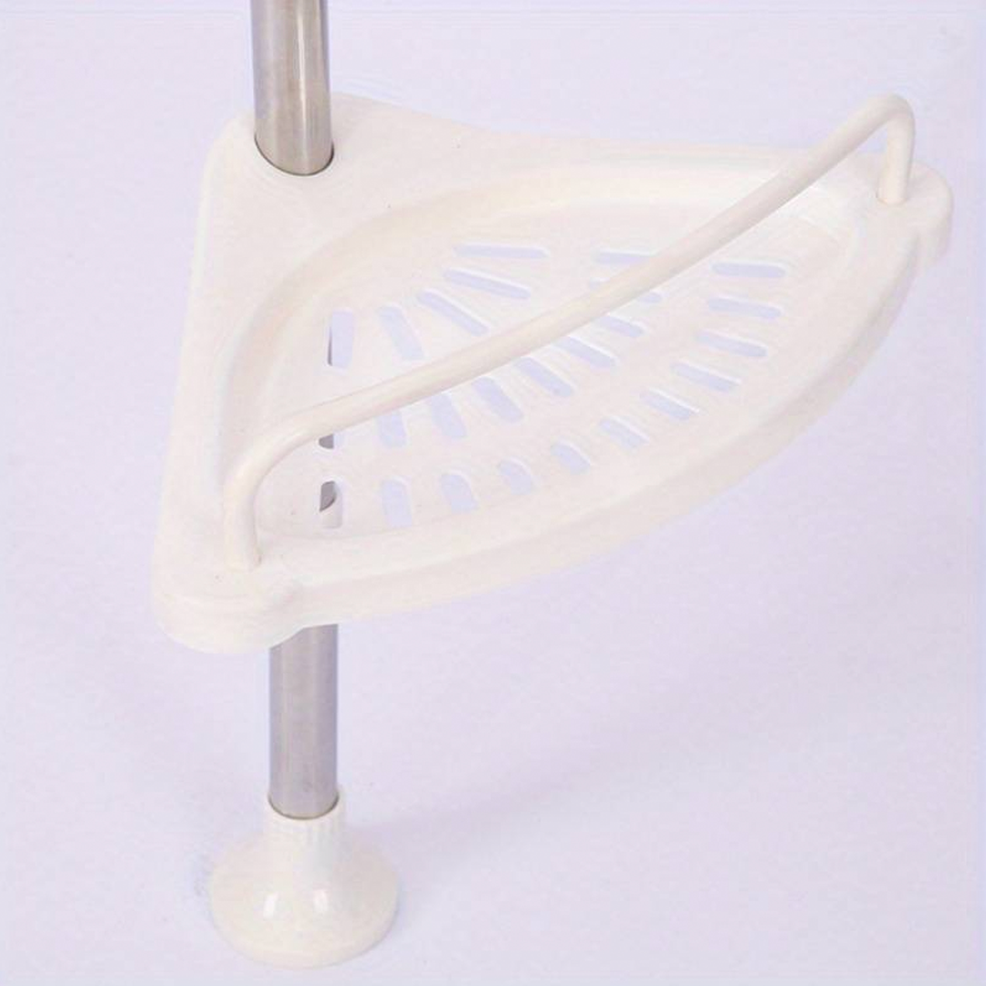 Ъглова етажерка за тоалетна