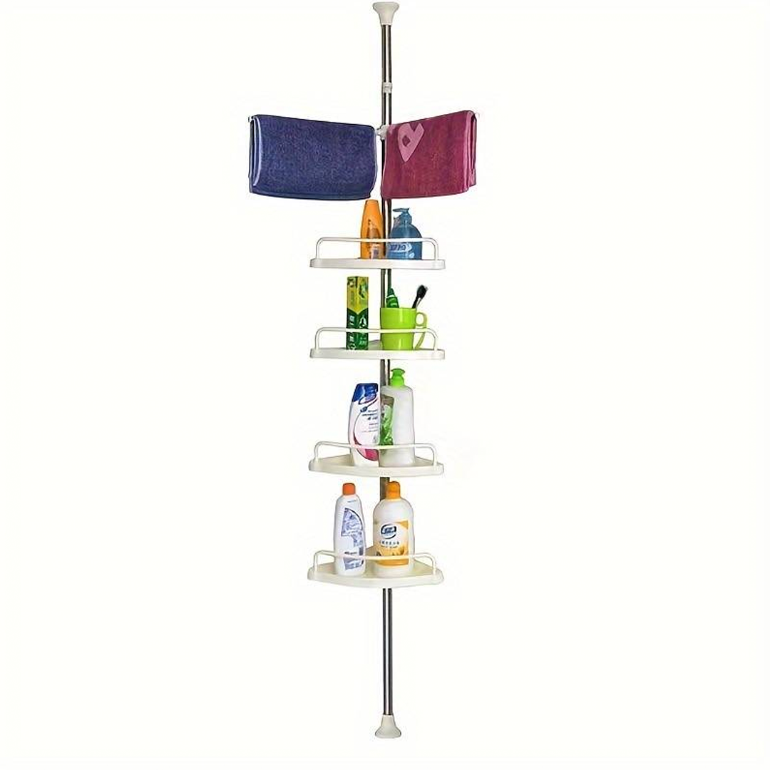 Ъглова етажерка за тоалетна