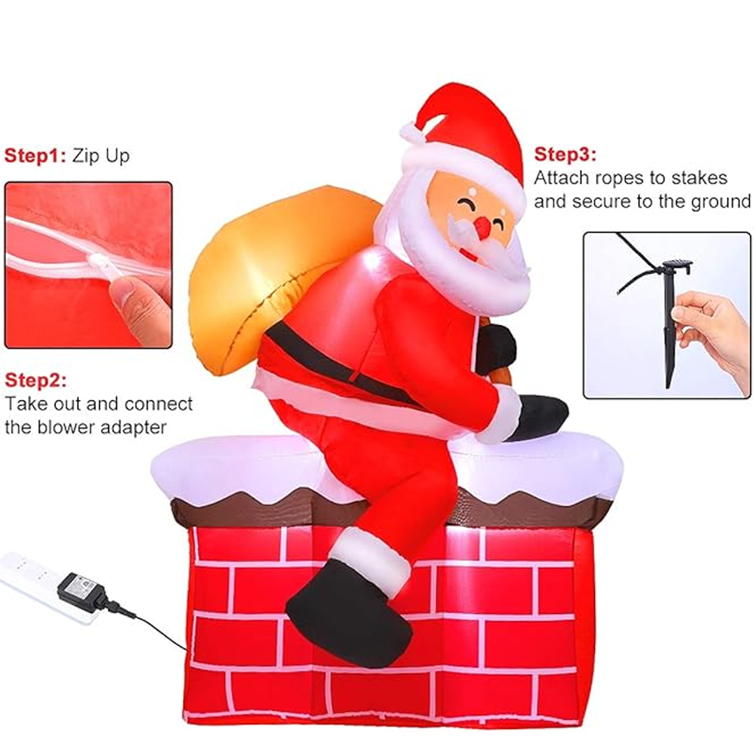 Дядо Коледа на комина