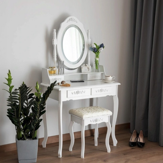 Тоалетна маса със стол Оливия
