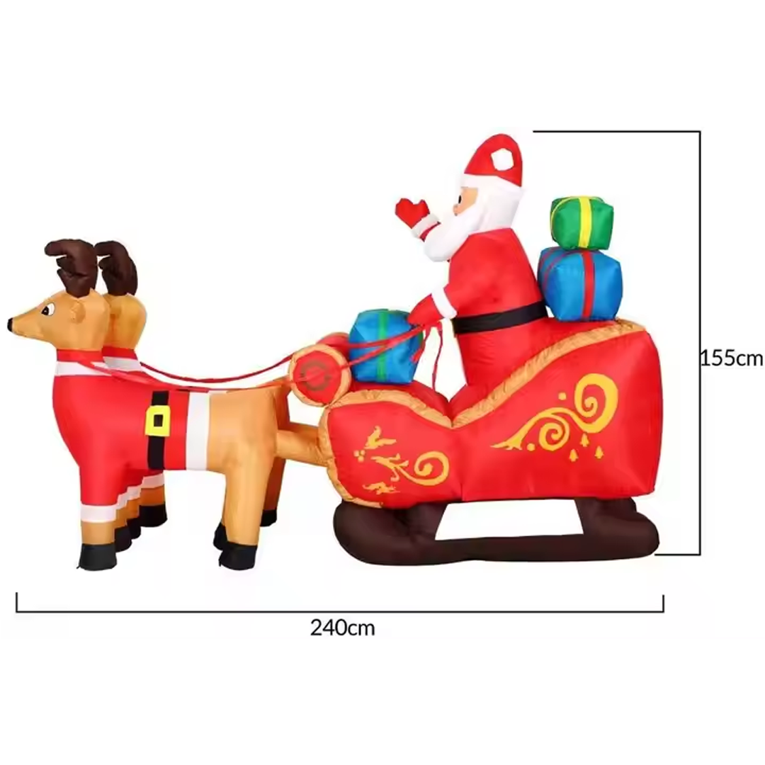 Дядо Коледа със северни елени