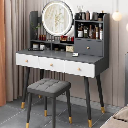 Модерен тоалетен шкаф с LED огледало