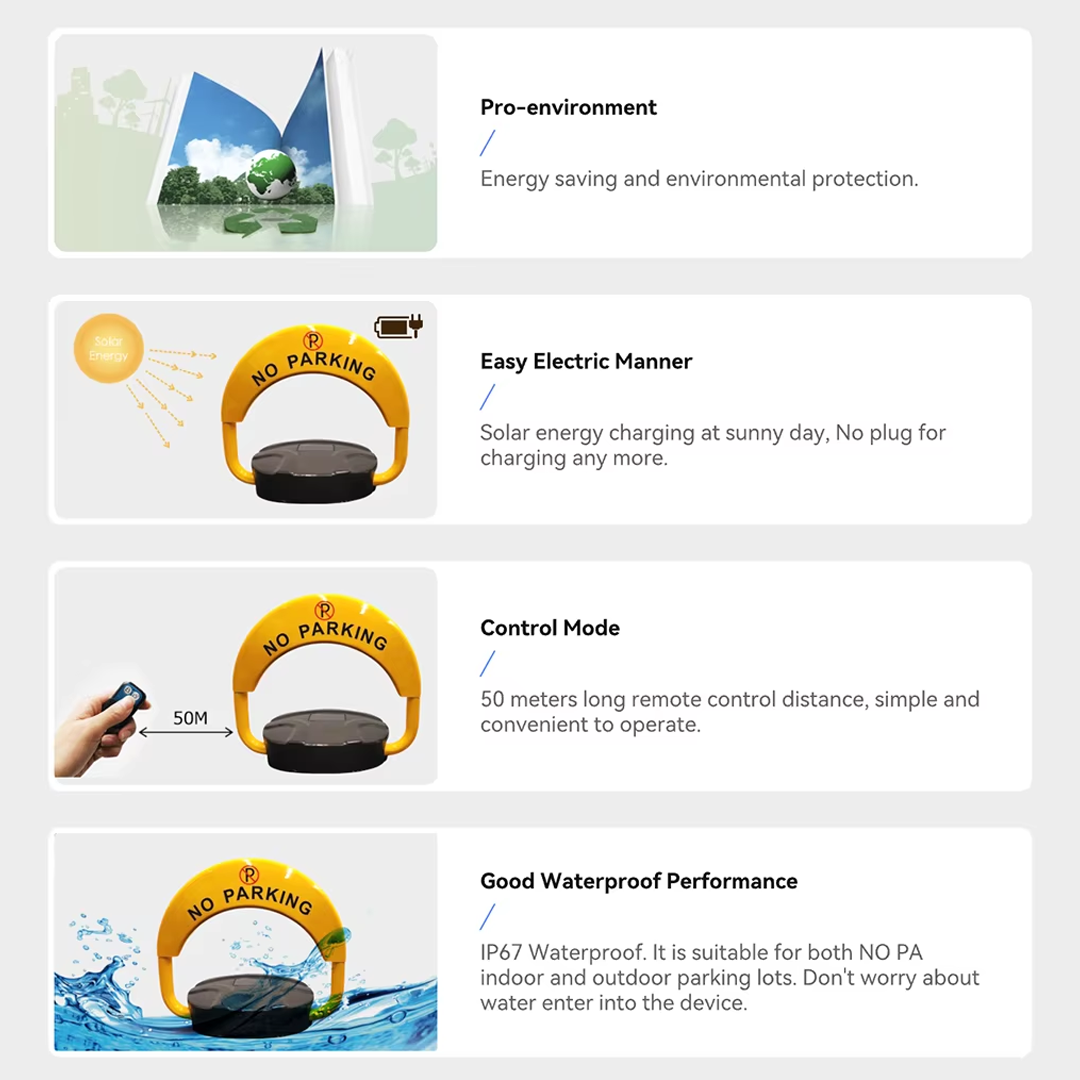 Паркинг бариера / Дистанционно управление / Соларно захранване / Пазител на паркинга