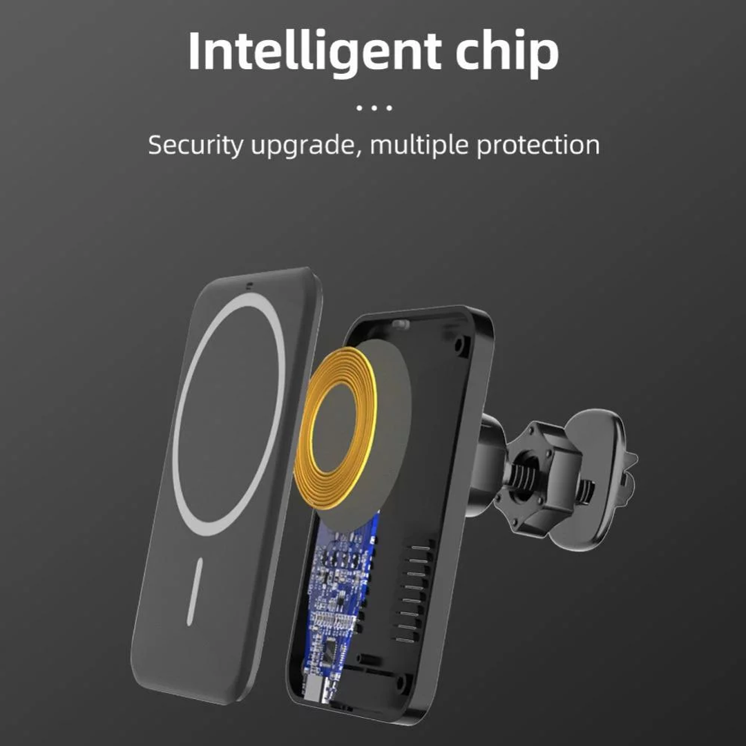 Безжично зарядно устройство със силeн магнит