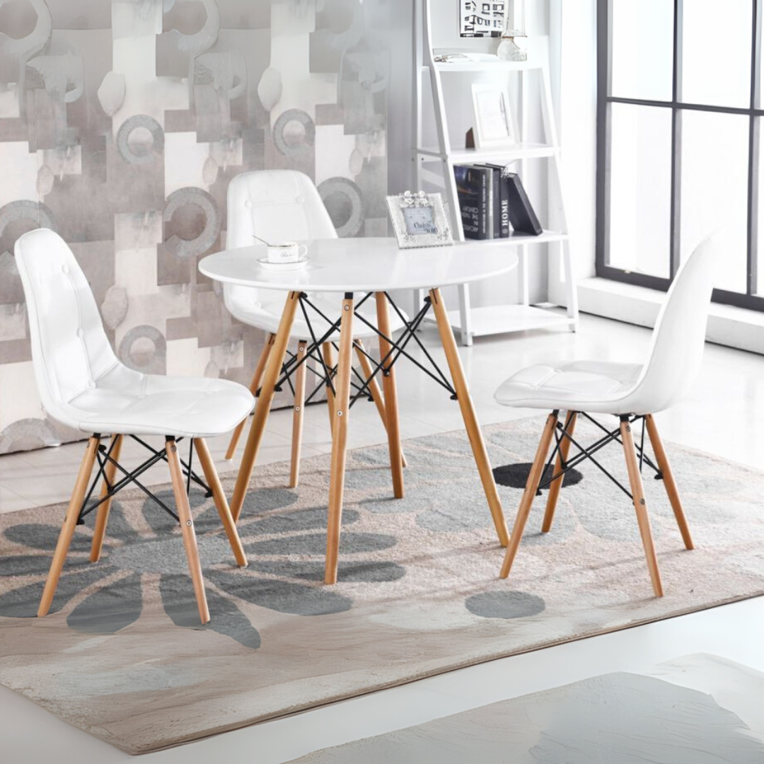 Торино маса – Кръгла 80 см (бяла или черна)