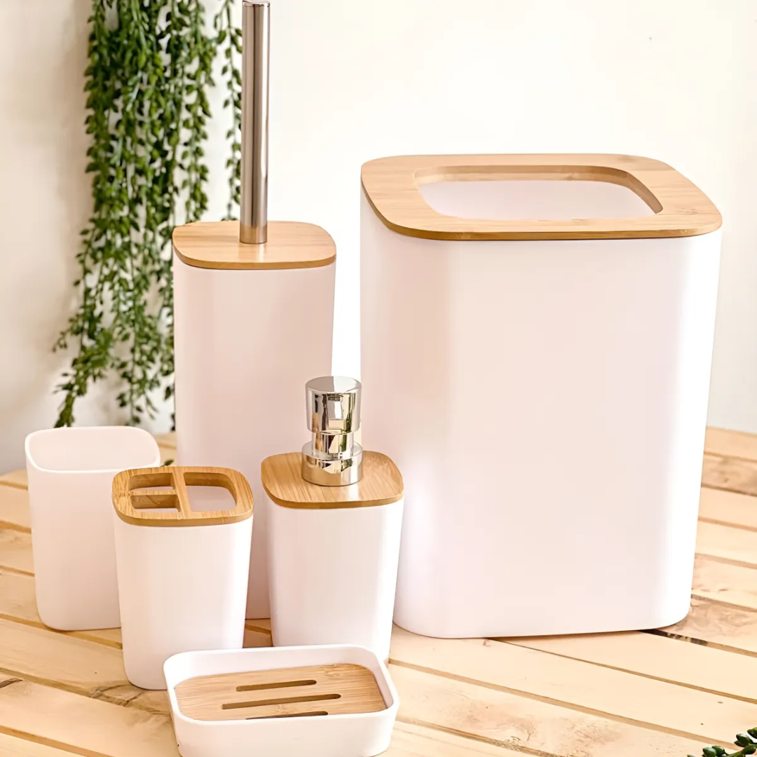 Комплект галантер за баня – 6 елемента в модерно черно