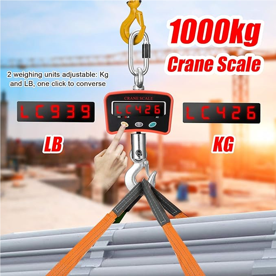 Дигитална висяща мрежеста вага. Максимално тегло: 300 кг / 1000 кг