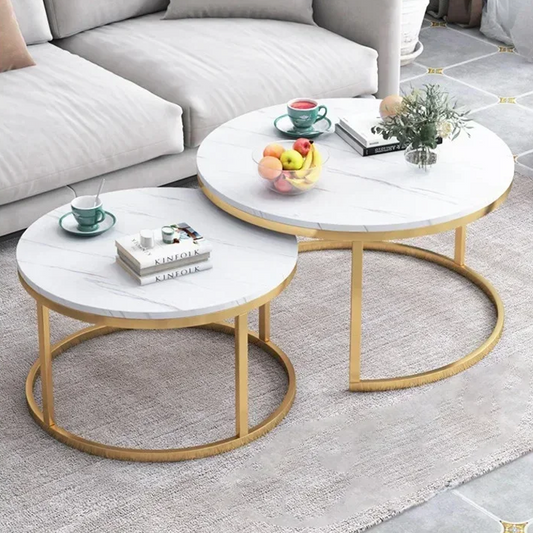 Столички за кафе от имитация на мрамор