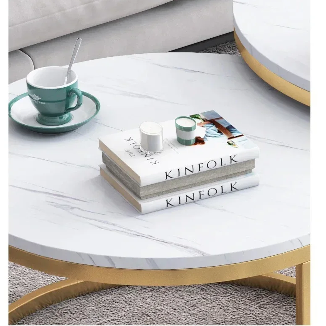 Столички за кафе от имитация на мрамор