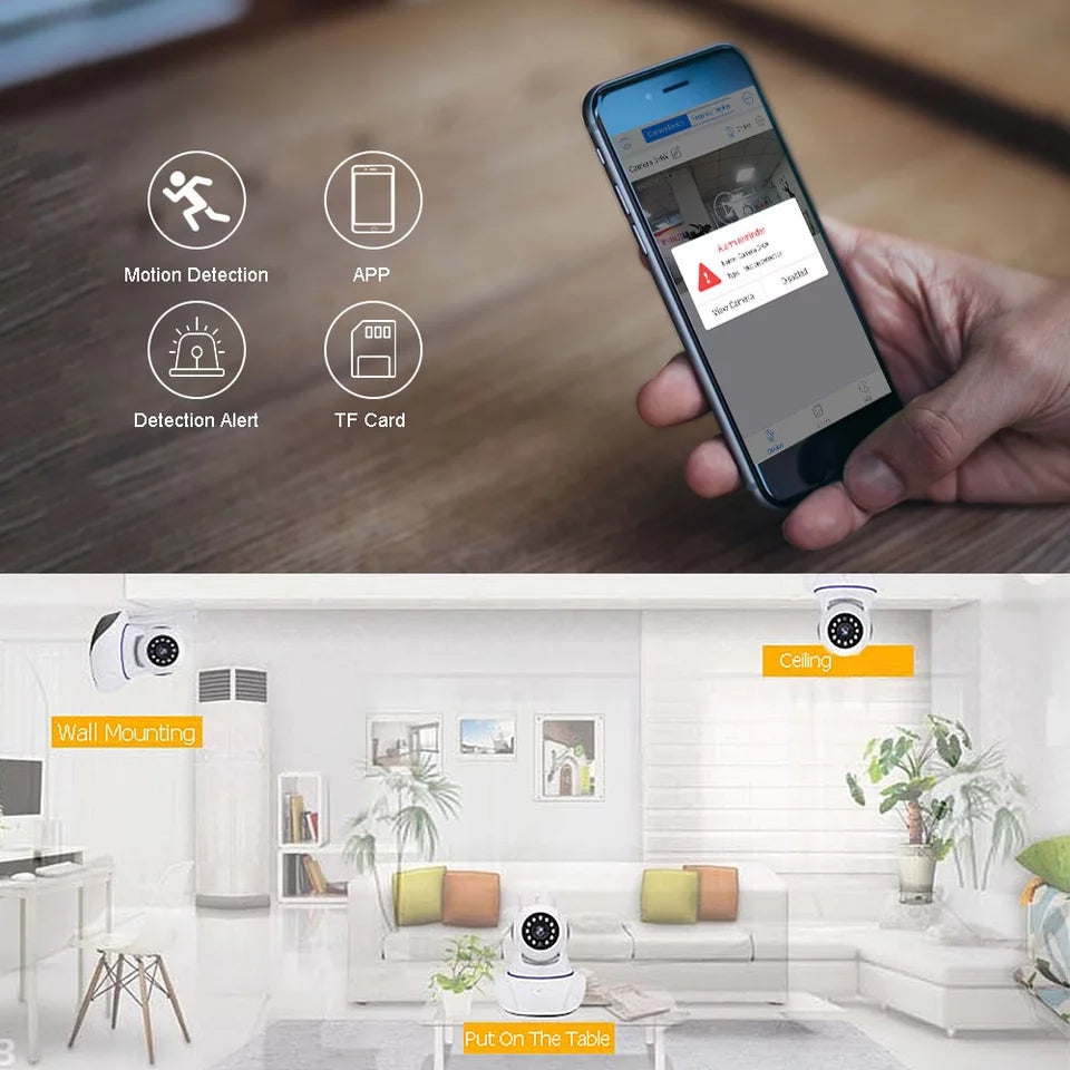 WIFI КАМЕРА С 360° ВЪРТЕНЕ