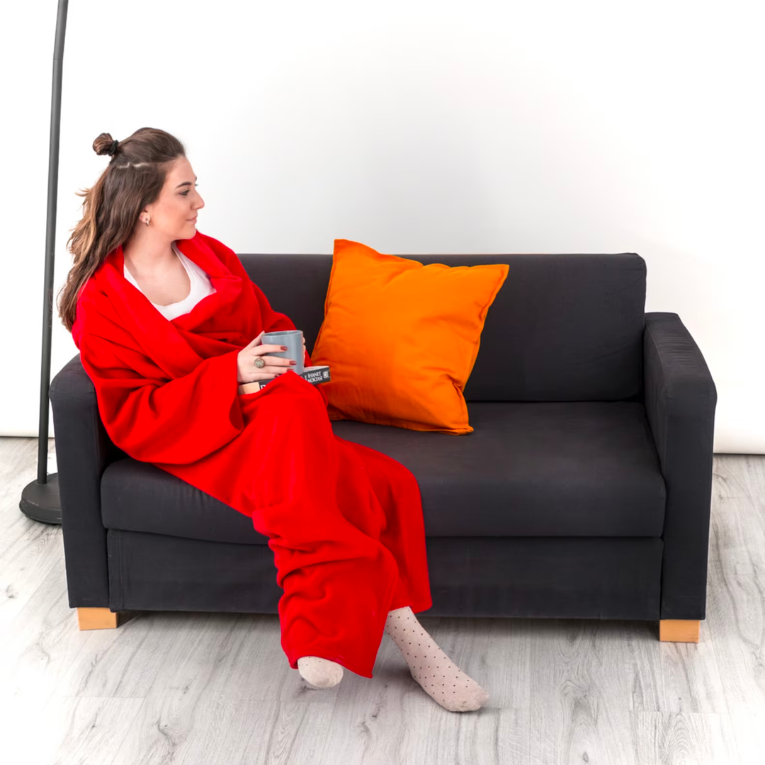 Одеяло с ръкави за цялото тяло