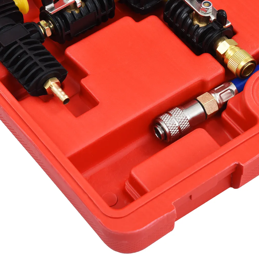 Комплект за вакуумно почистване и пълнене на охладителната система