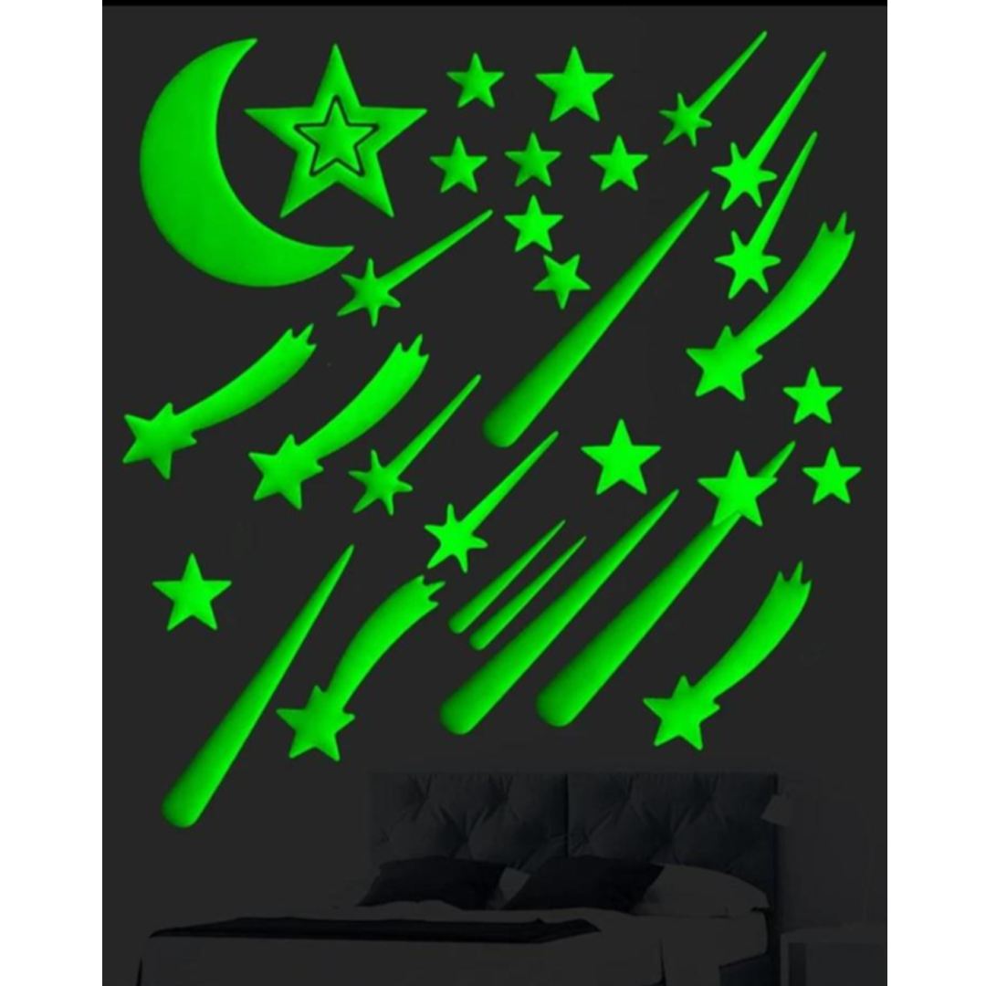 Звезди. които светят в тъмното. стикери за детска стая