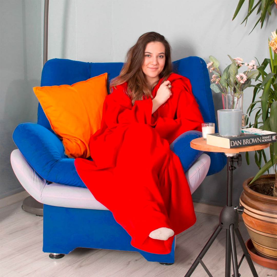 Одеяло с ръкави за цялото тяло