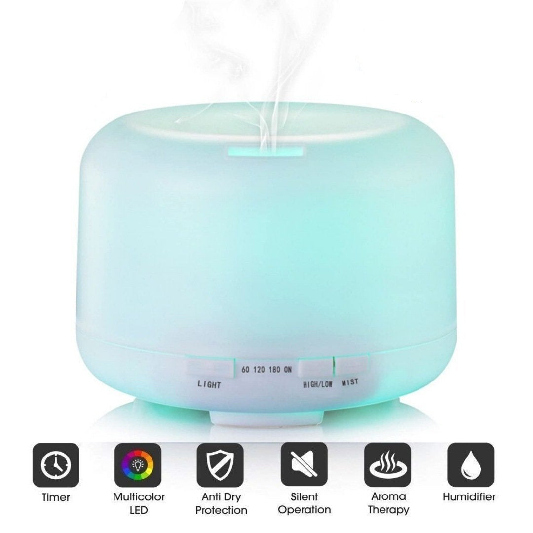 500 МЛ. 4U1 овлажнител за въздух. лампа. дифузер за аромати и ароматерапия