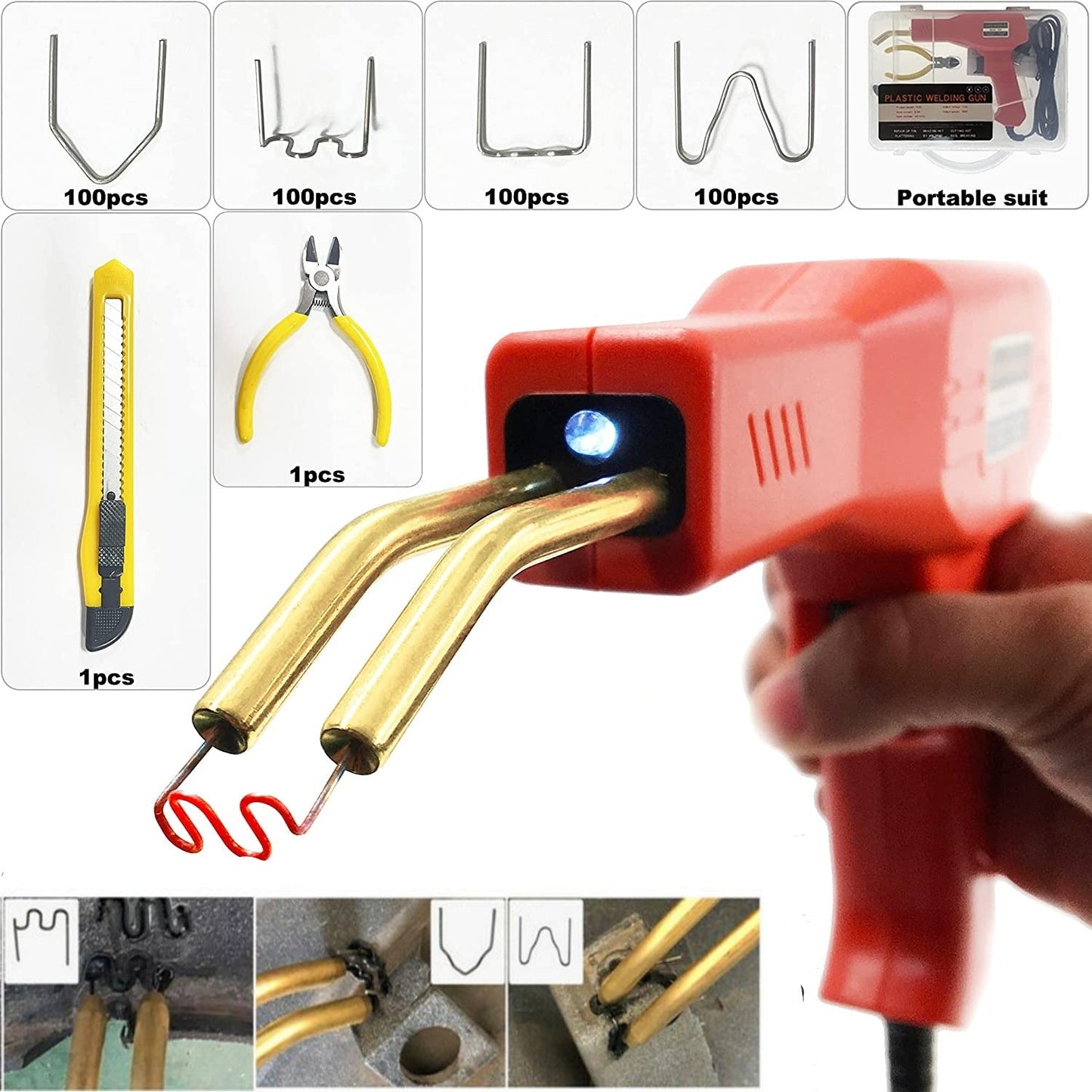 Пистолет за заваряване на пластмаса - 200 скоби БЕЗПЛАТНО