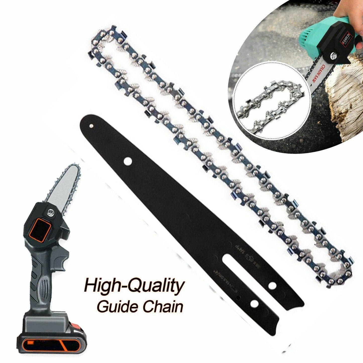 Верига и нож за мини ръчна верижна пила - 10 см / 15 см