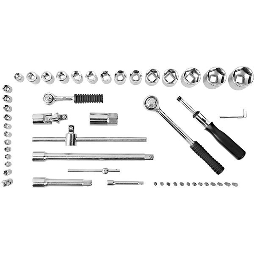 Комплект гаечни ключове от 52 части. гаечен ключ с тресчотка. комплект гаечни ключове 1/4"*1/2"