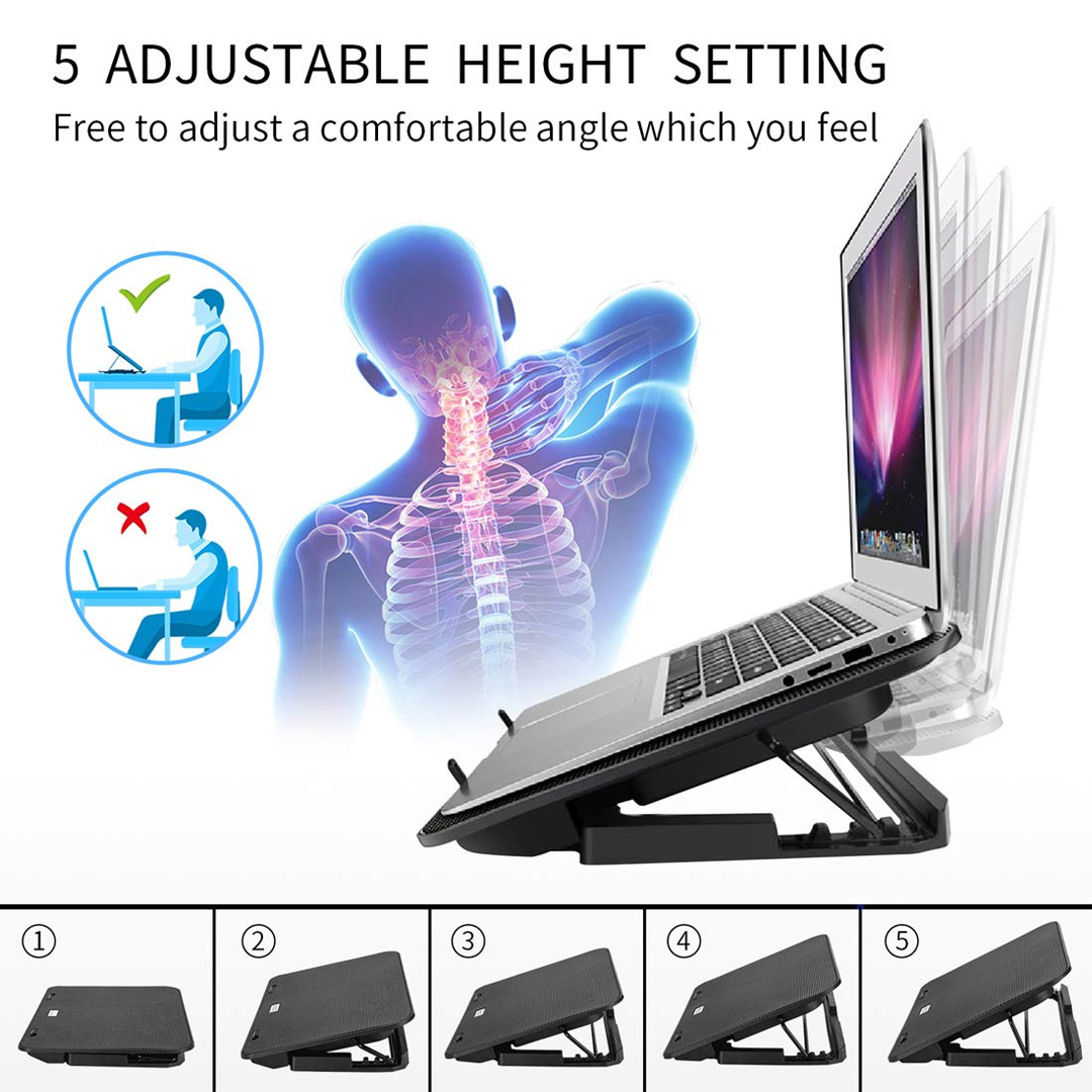 Стойка за лаптоп с охлаждане